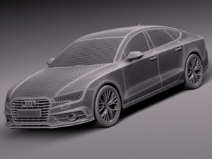 Audi A7 2015 Model 3D