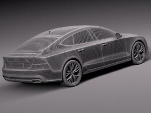 Audi A7 2015 Model 3D