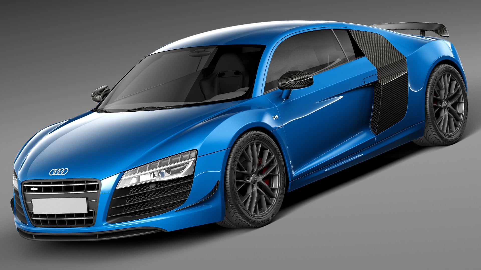 Audi R8 LMX 2015 3D Model .c4d .max .obj .3ds .fbx .stl .blend 