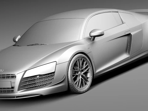 Audi R8 LMX 2015 3D Model