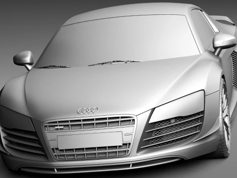 Audi R8 LMX 2015 3D Model