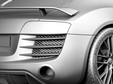 Audi R8 LMX 2015 3D Model