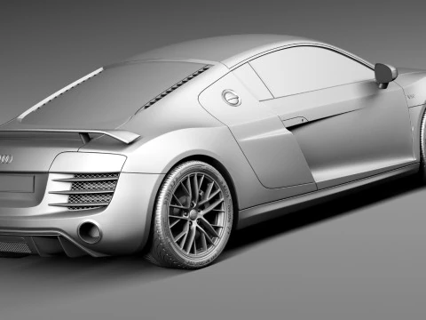 Audi R8 LMX 2015 3D Model