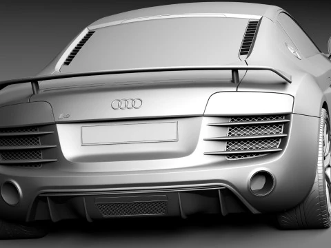 Audi R8 LMX 2015 3D Model