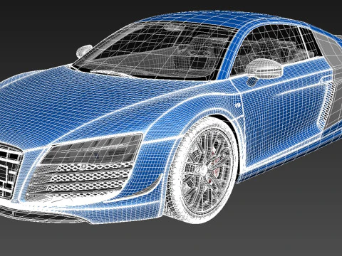 Audi R8 LMX 2015 3D Model