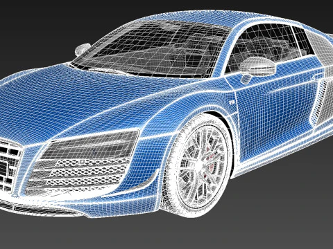 Audi R8 LMX 2015 3D Model