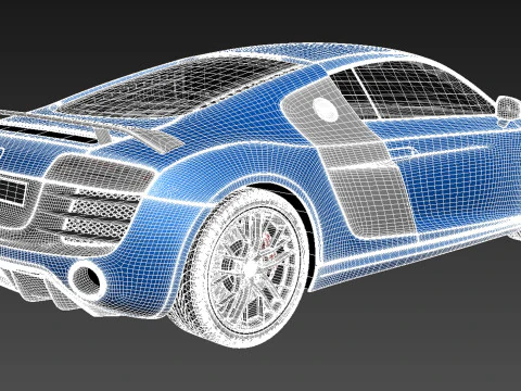 Audi R8 LMX 2015 3D Model