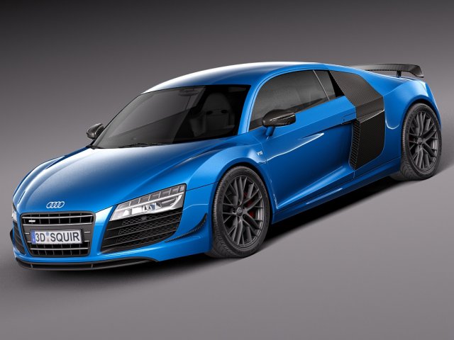 Audi R8 LMX 2015 Modello 3D .c4d .max .obj .3ds .fbx .stl .blend 
