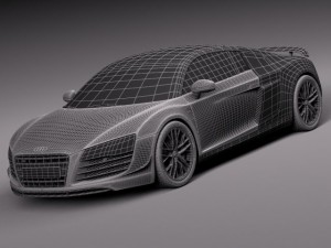 Audi R8 LMX 2015 Modello 3D
