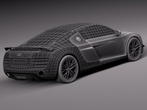 Audi R8 LMX 2015 Modello 3D