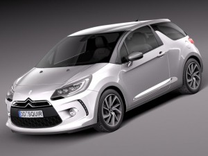 Citroen DS3 2015 3D Model