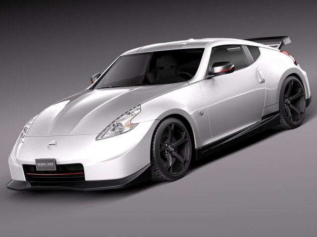 Nissan 370Z Nismo 2014 3D Model .c4d .max .obj .3ds .fbx .stl .blend 