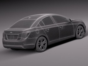Chevrolet Cruze Sedan 2015 3D Model