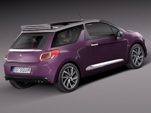 Citroen DS3 Cabrio 2015 3D Модель