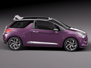 Citroen DS3 Cabrio 2015 3D Model