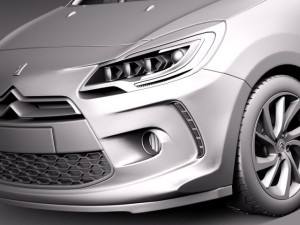 Citroen DS3 Cabrio 2015 3D Модель