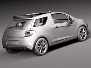 Citroen DS3 Cabrio 2015 3D Модель