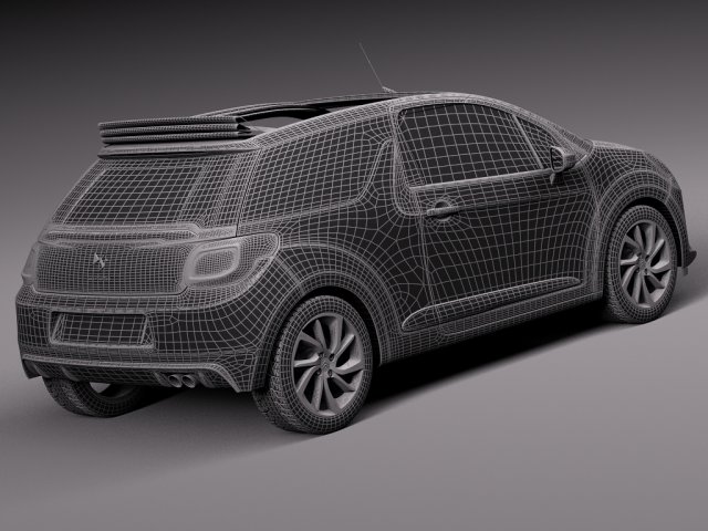 citroen ds3 cabrio 2015 3D Model in Compact Cars 3DExport