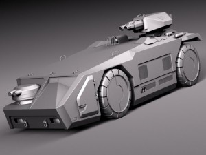 M577 Armored Personel Carrier APC Modelo 3D