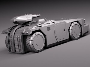 M577 Armored Personel Carrier APC Modelo 3D