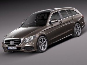 Mercedes-Benz C-class W205 2015 Estate 3D Model