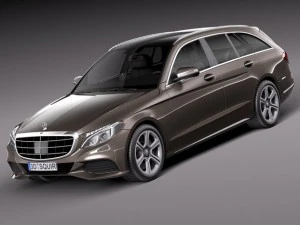Mercedes-Benz Classe C W205 2015 Carrinha Modelo 3D