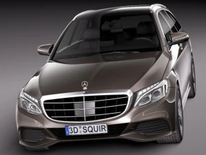 Mercedes-Benz C-class W205 2015 Estate 3D Model
