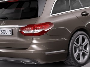 Mercedes-Benz C-class W205 2015 Estate 3D Model