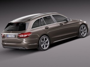 Mercedes-Benz C-class W205 2015 Estate 3D Model