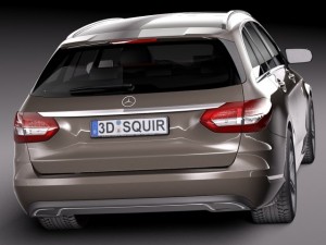 Mercedes-Benz C-class W205 2015 Estate 3D Model