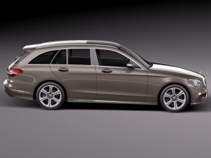 Mercedes-Benz C-class W205 2015 Estate 3D Model