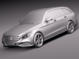Mercedes-Benz C-class W205 2015 Estate 3D Model