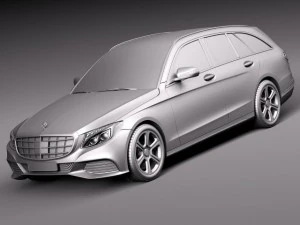 Mercedes-Benz C-class W205 2015 Estate 3D Model