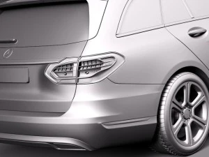 Mercedes-Benz C-class W205 2015 Estate 3D Model