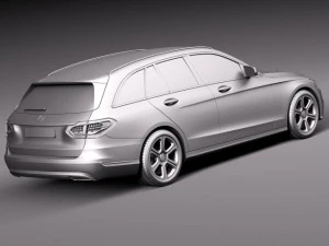Mercedes-Benz C-class W205 2015 Estate 3D Model
