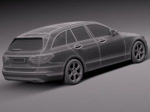 Mercedes-Benz C-class W205 2015 Estate 3D Model