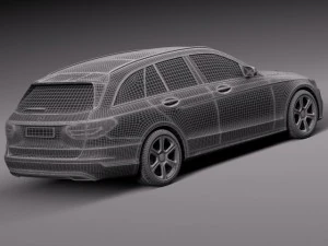 Mercedes-Benz C-class W205 2015 Estate 3D Model