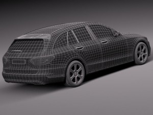 Mercedes-Benz C-class W205 2015 Estate 3D Model