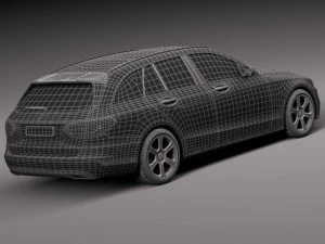 Mercedes-Benz C-class W205 2015 Estate 3D Model