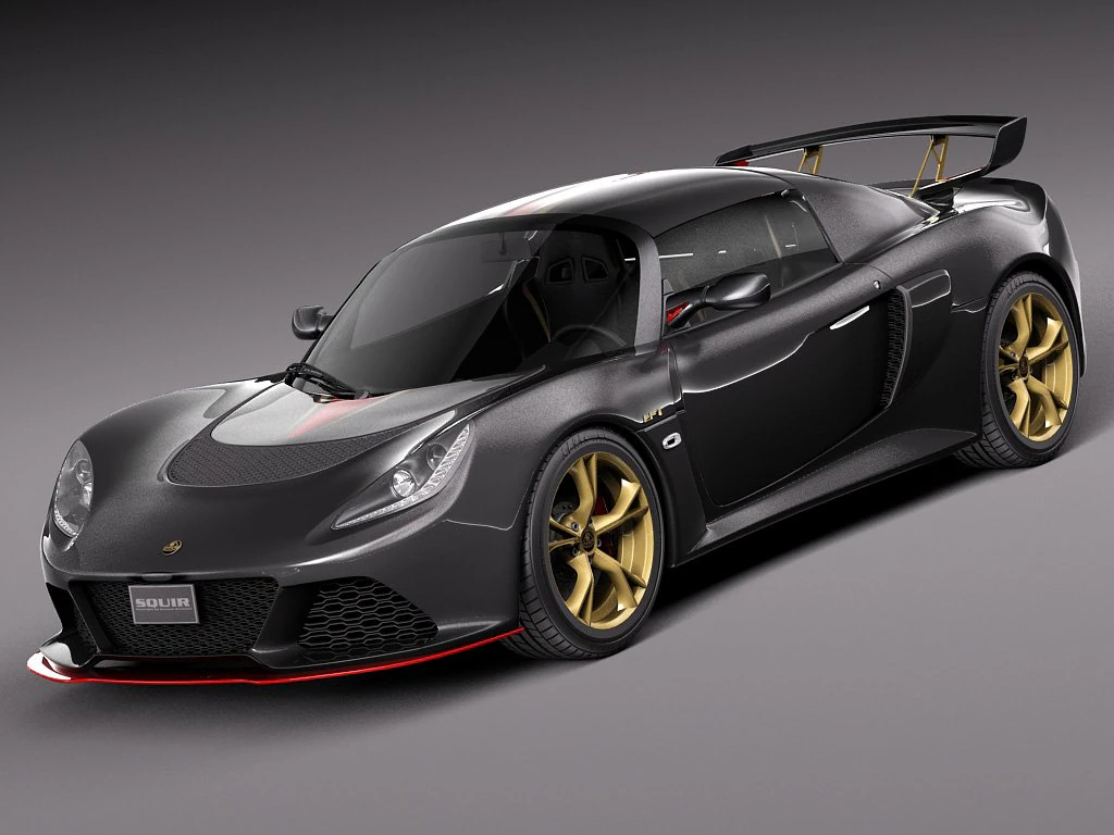 Lotus Exige LF1 2014 3D Model .c4d .max .obj .3ds .fbx .stl .blend