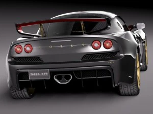 Lotus Exige LF1 2014 3D Model