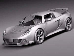 Lotus Exige LF1 2014 3D Model