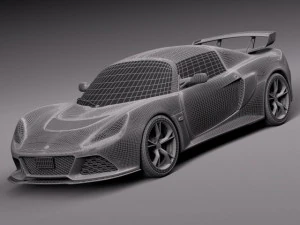Lotus Exige LF1 2014 3D Model