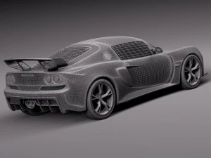 Lotus Exige LF1 2014 3D Model