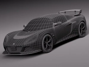 Lotus Exige LF1 2014 3D Model