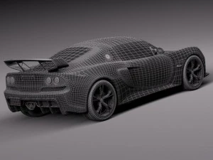 Lotus Exige LF1 2014 3D Model