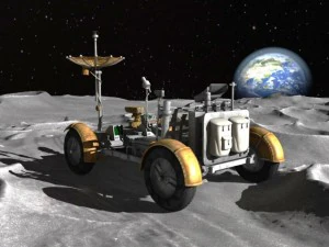 Apollo Lunar Rover Moon car 3D Model