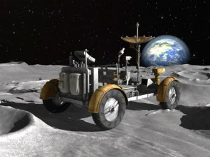 Apollo Lunar Rover Moon car 3D Model