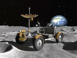 Apollo Lunar Rover Moon car 3D Model