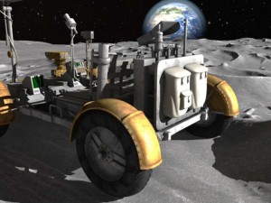 Apollo Lunar Rover Moon car Modelo 3D